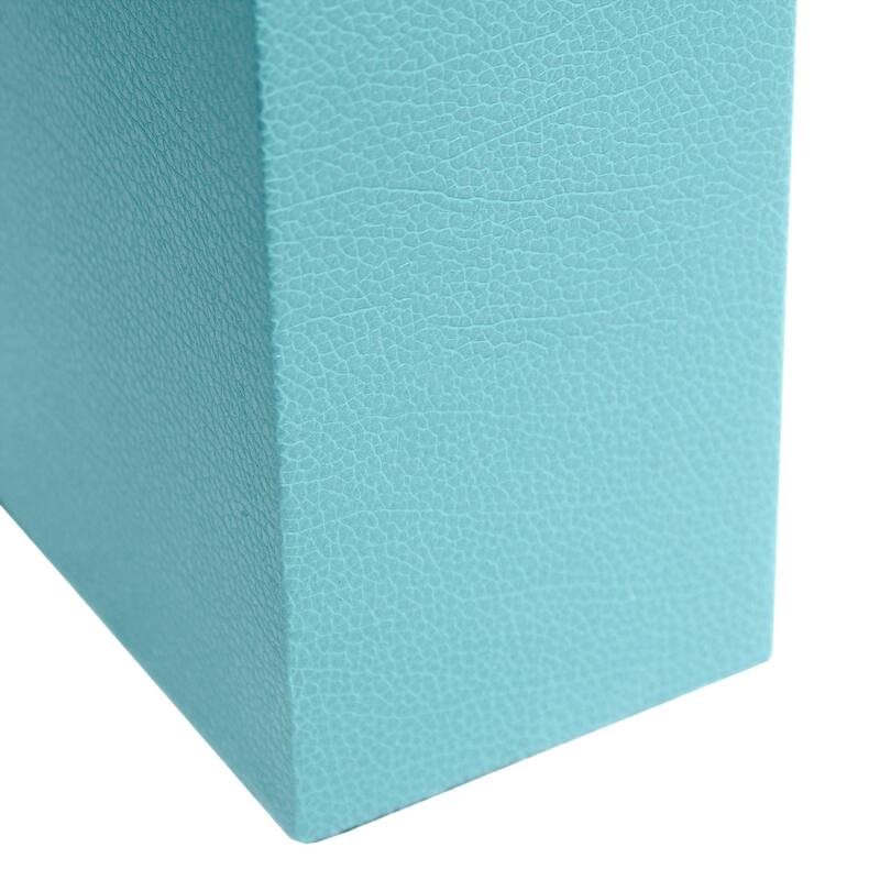 21 in. Aqua Finish Table Lamp with White Shade, Sturdy Table Lamp for Living Rooms and Bedrooms