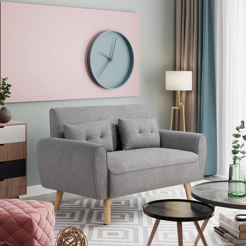 Futzca 47" Small Modern Loveseat Sofa