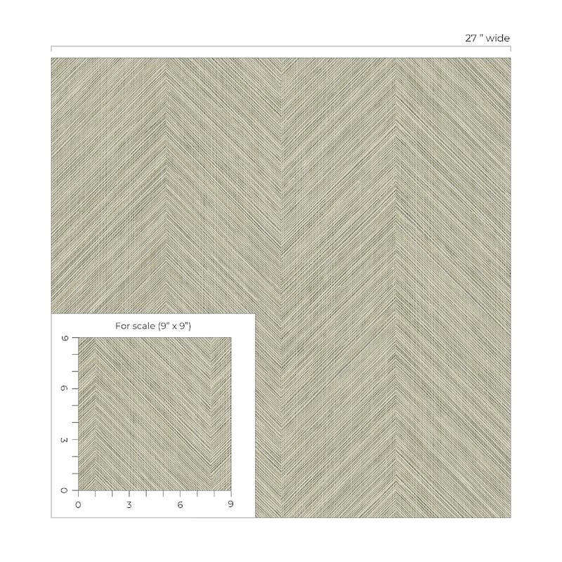 NextWall Chevron Stripe Peel and Stick Wallpaper