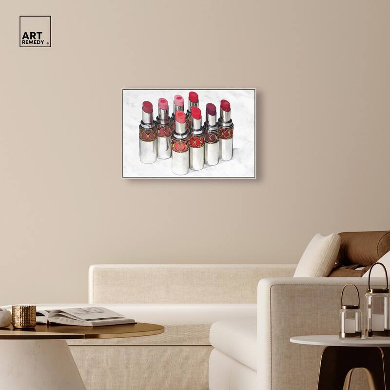 Doll Memories - Lipsticks 22 Canvas by Art Remedy