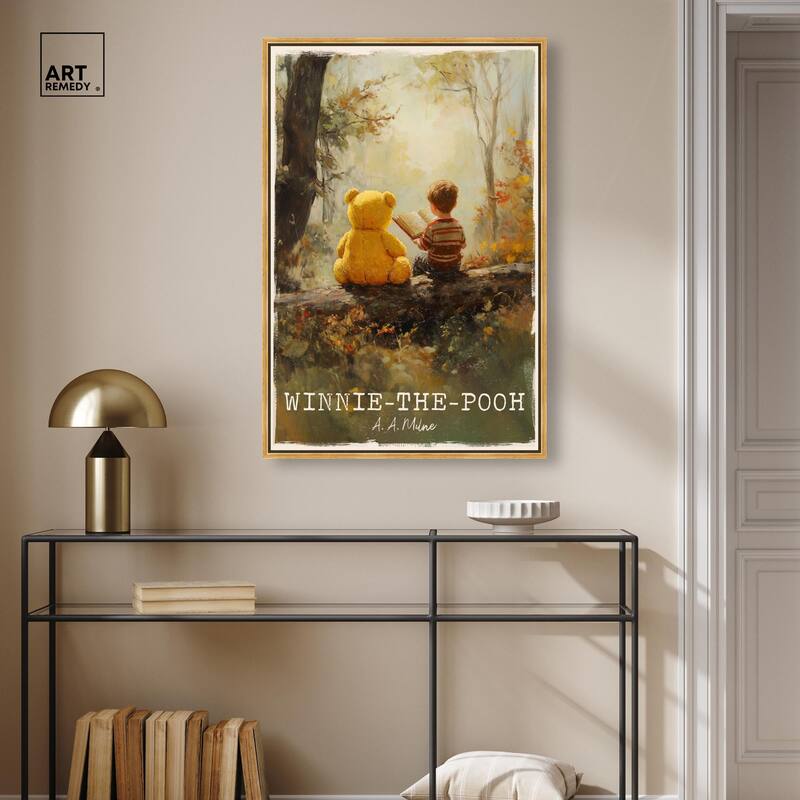 Classic Winnie the Pooh Canvas by Art Remedy