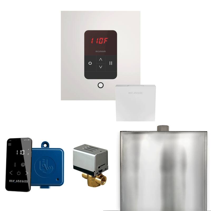 Mr Steam BBS Basic Butler Package Steam Shower Control Package with - White
