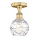 Option Brushed Brass / Clear Deco Swirl
