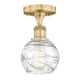 Option Brushed Brass / Clear Deco Swirl