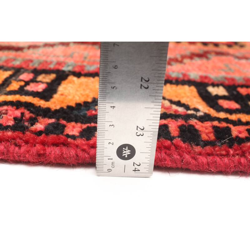 ECARPETGALLERY Hand-knotted Melis Vintage Red Wool Rug - 4'11 x 6'6