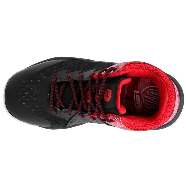 and1 shoes black and red