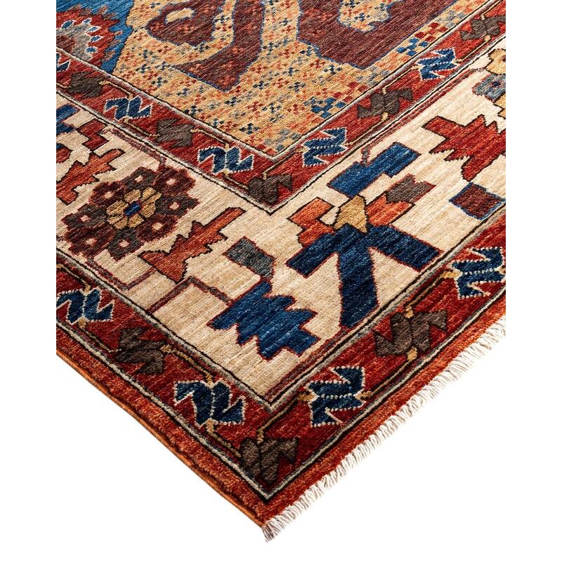 Serapi One-of-a-Kind Hand-Knotted Area Rug - Orange, 8' 2" x 10' 1" - 8' 2" x 10' 1"