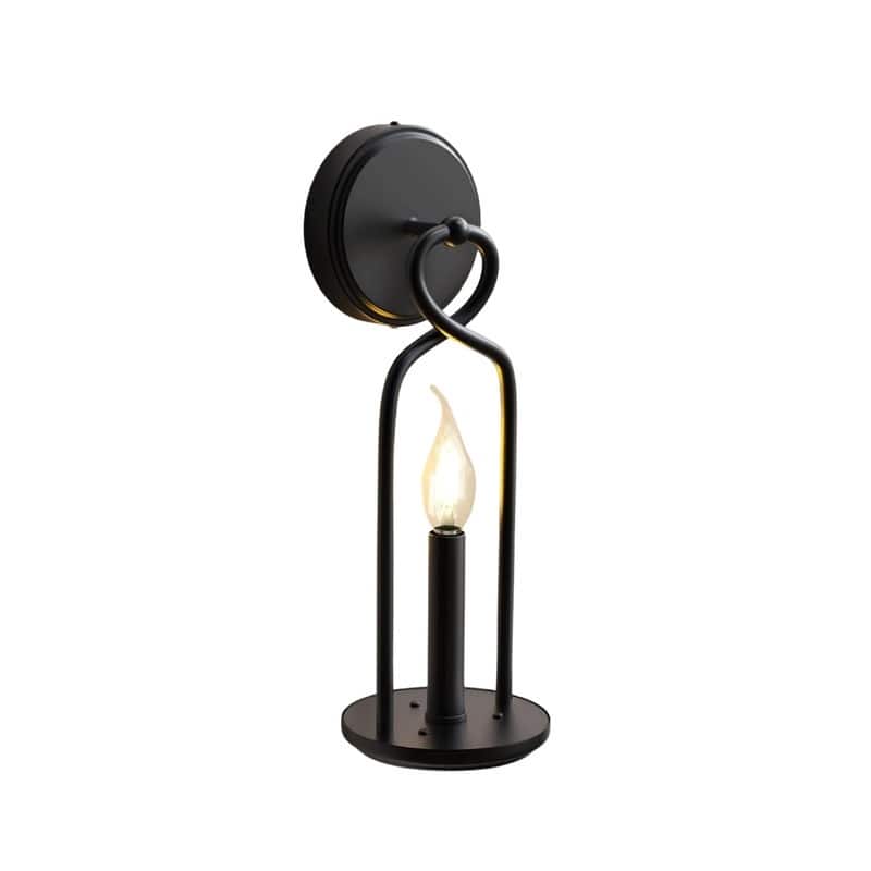 1 light light bulb black light fixtures metal wall light