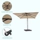 preview thumbnail 25 of 36, 8.2 x 8.2 Ft Patio Offset Umbrella w/Steel Frame and Angle Adjustment