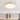 Rennnsan Modern Dimmable Round Wood Dome Integrated LED 3000K Flush Mount Ceiling Light