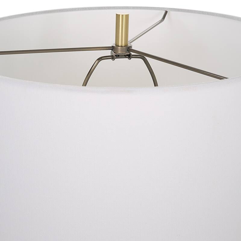 Uttermost Ruse Whitewashed Table Lamp - 16 W X 30 H X 16 D (in)
