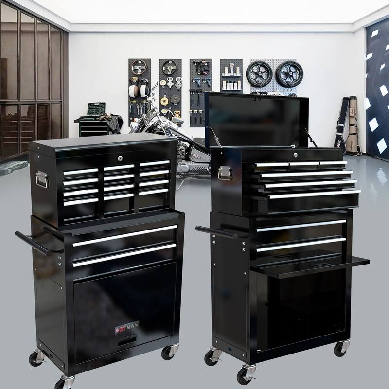 High Capacity Rolling Tool Chest with Wheels and 8 Drawers