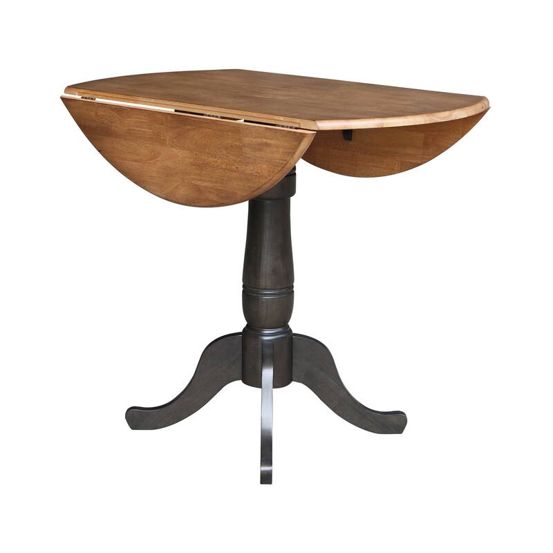 42 in. Round Dual Drop Leaf Dining Table