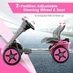 preview thumbnail 3 of 5, Pedal Powered 4-Wheel Toy Car with Adjustable Steering Wheel and Seat - 33.5" x 20" x 20"