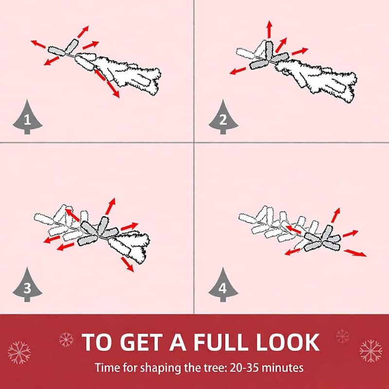 Spruce Artificial Christmas Tree - Realistic Branches - Pink