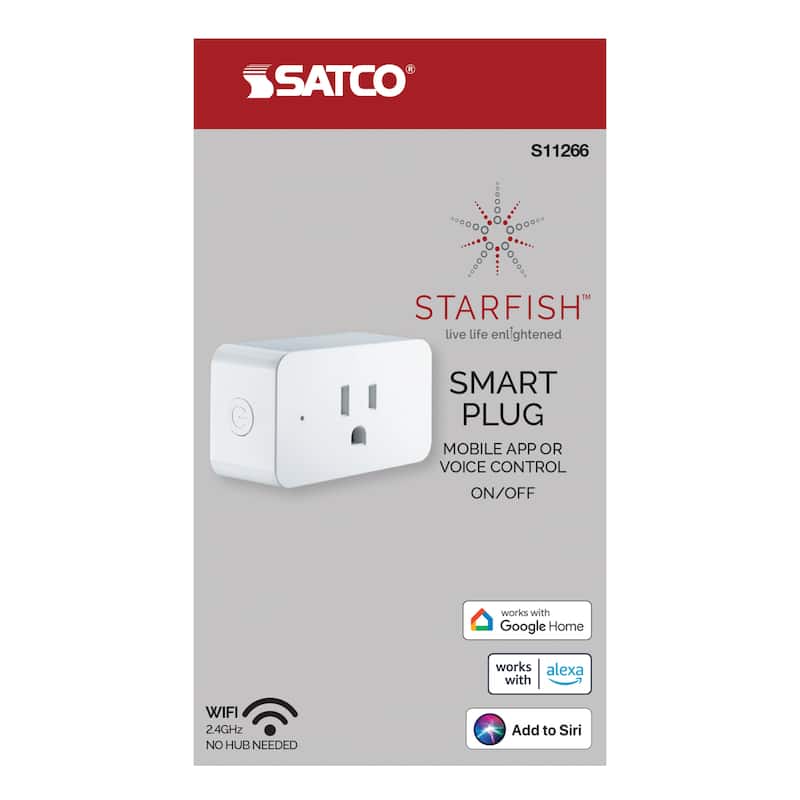 Starfish WiFi Smart Plug-in Outlet 15 Amp Wireless