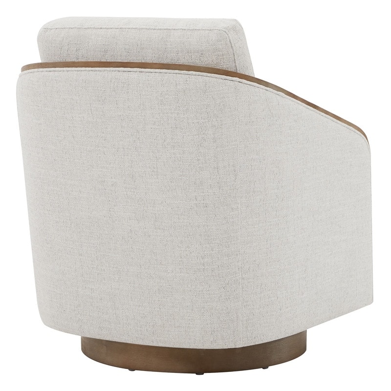 Skyler Modern Upholstered Living Room Swivel Bucket Accent Chair