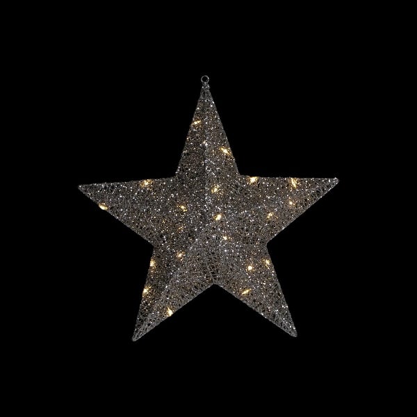silver christmas star image