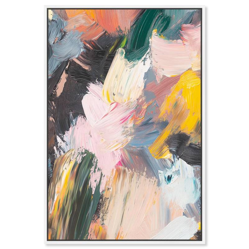 Chromatic Surge II Canvas by Art Remedy - White - 24" x 36"