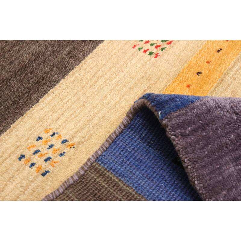 ECARPETGALLERY Hand Loomed Kashkuli Gabbeh Multi Color Wool Rug - 2'11 x 4'9