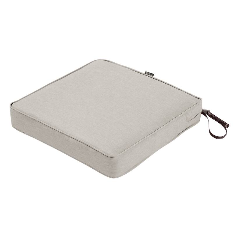 Classic Accessories Montlake Water-Resistant 17 x 17 x 3 Inch Patio Seat Cushion
