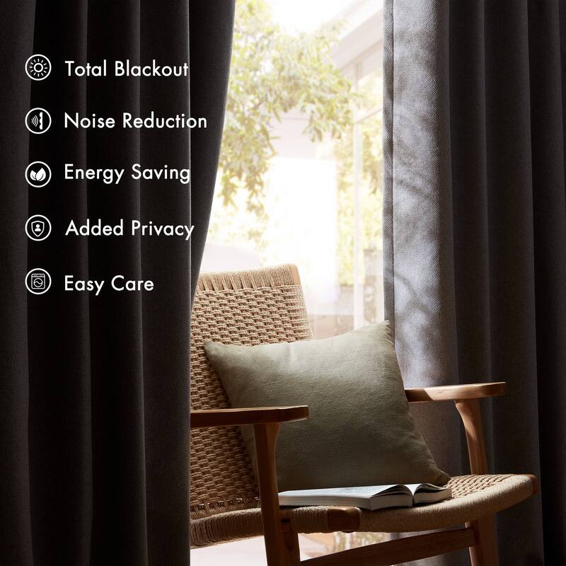 Madison Park Karien Sound blocking/Total blackout curtain panel pair