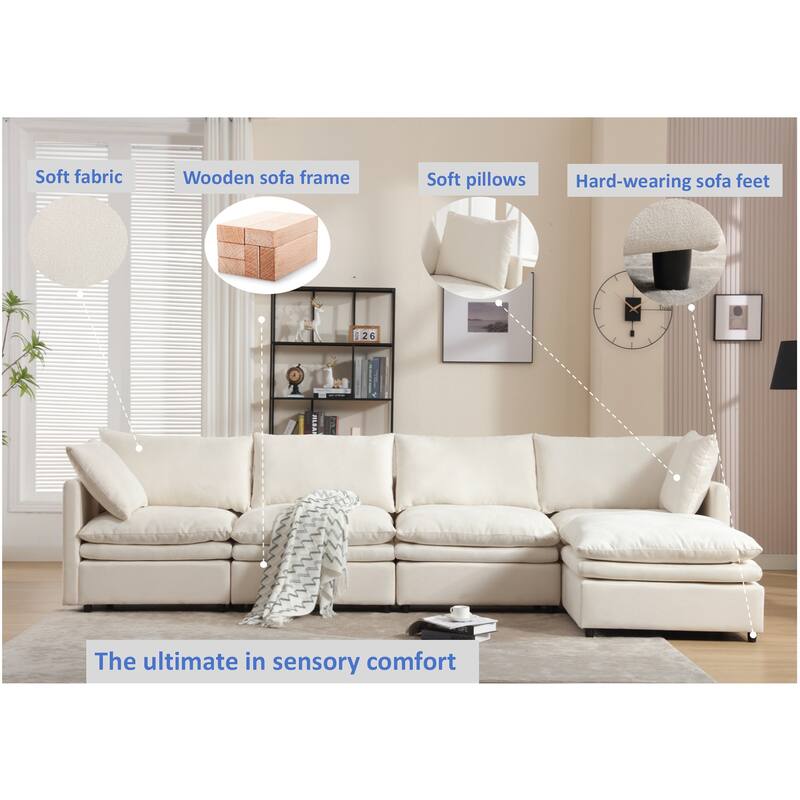 Modern U-shaped Sectional Sofa