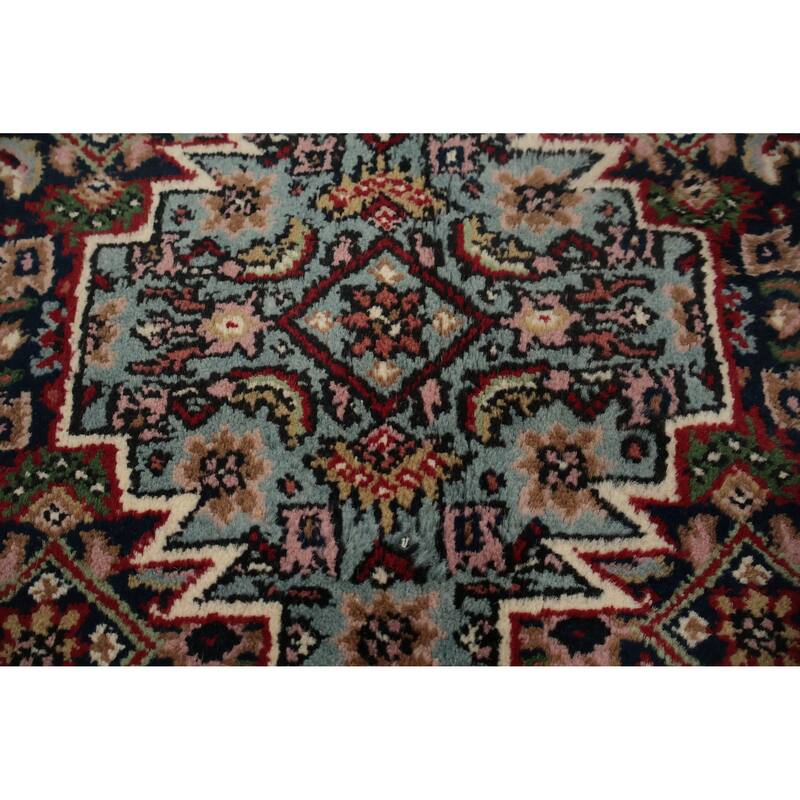 Hand Knotted Oriental 100% Wool Carpet Traditional Medallion Red Bidjar Area Rug - 11' 5'' X 8' 4''