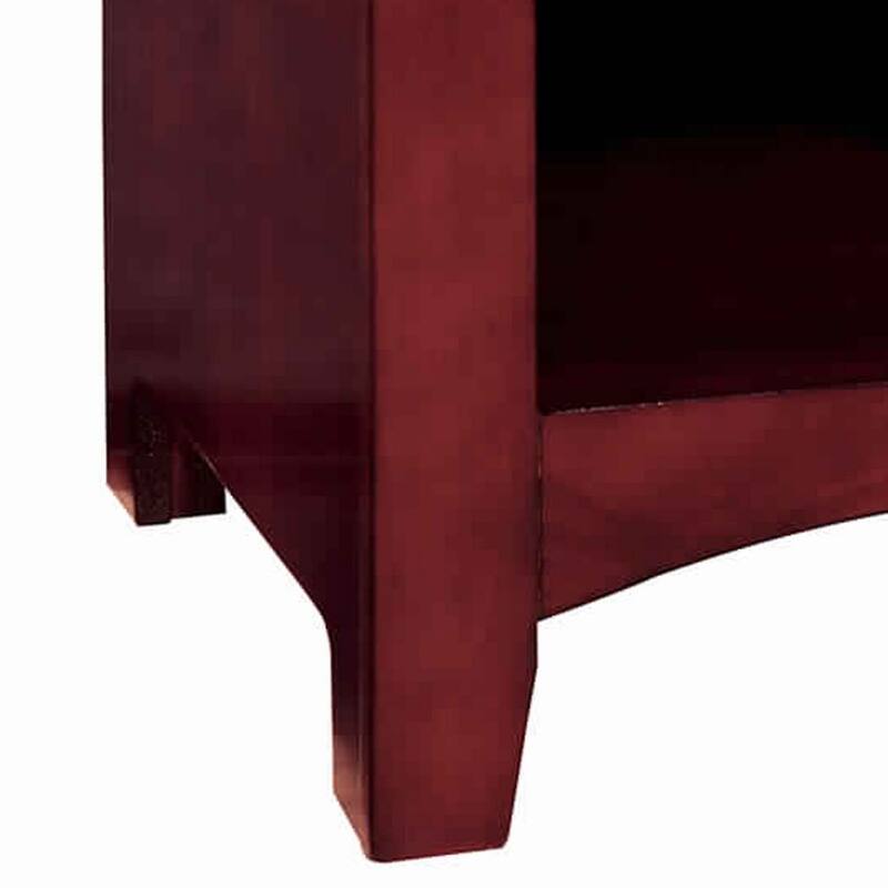 Cherry 1 Drawer 19 in. W Nightstand with Sturdy Hardware and Ample Storage