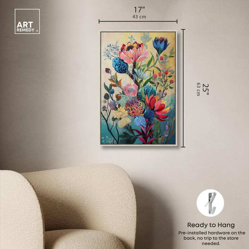 Exotic Bloom Medley I Canvas by Art Remedy