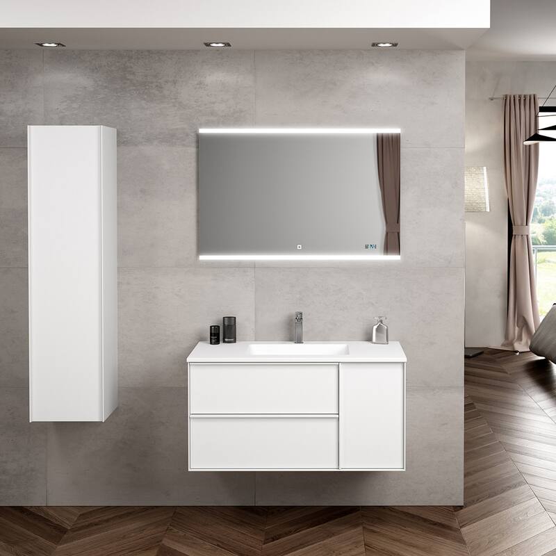 WS Bath Collections Palma C100 Palma 40" Wall Mounted Single Basin