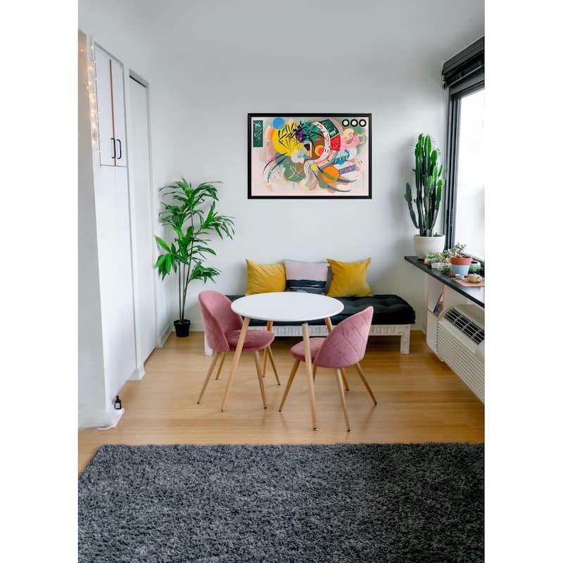 Kandinsky Dominant Curve Framed Poster - 24 x 36 Inch