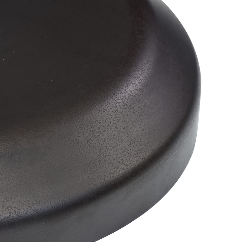 California Umbrella 75LBS Weighted Concrete Umbrella Base with wheels and Steel Cover, Black