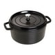 preview thumbnail 1 of 53, STAUB Cast Iron 5.5-qt Round Cocotte Matte Black