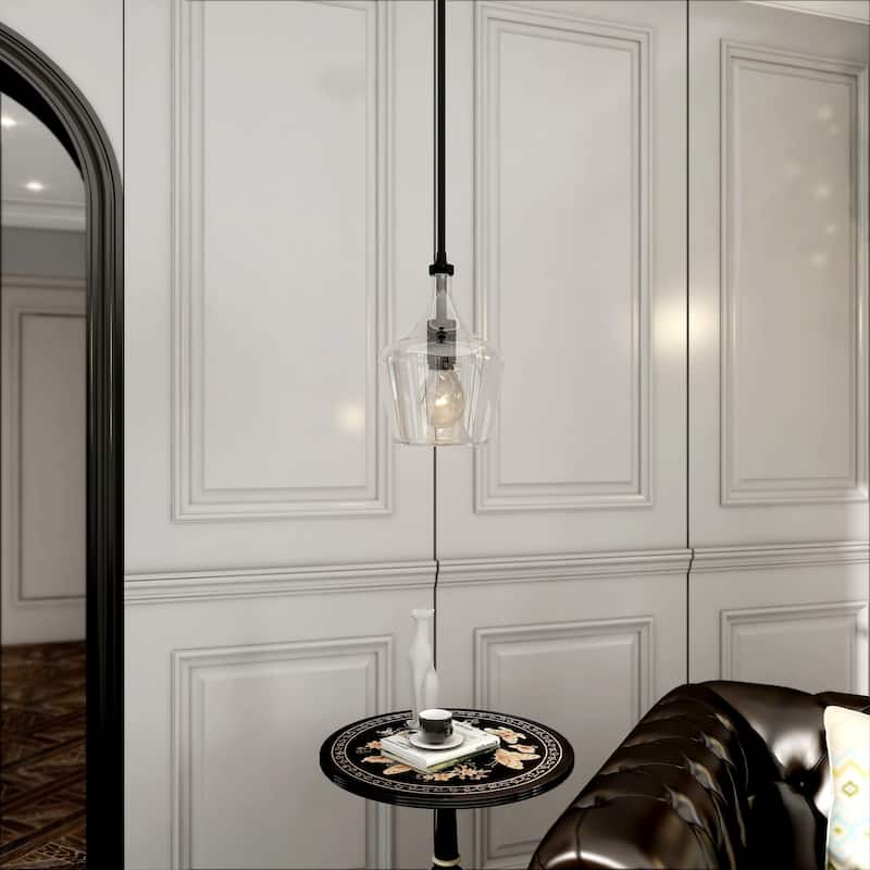 1- Light Line Teardrop Single Pendant 71"H Ceiling Mount Chandelier