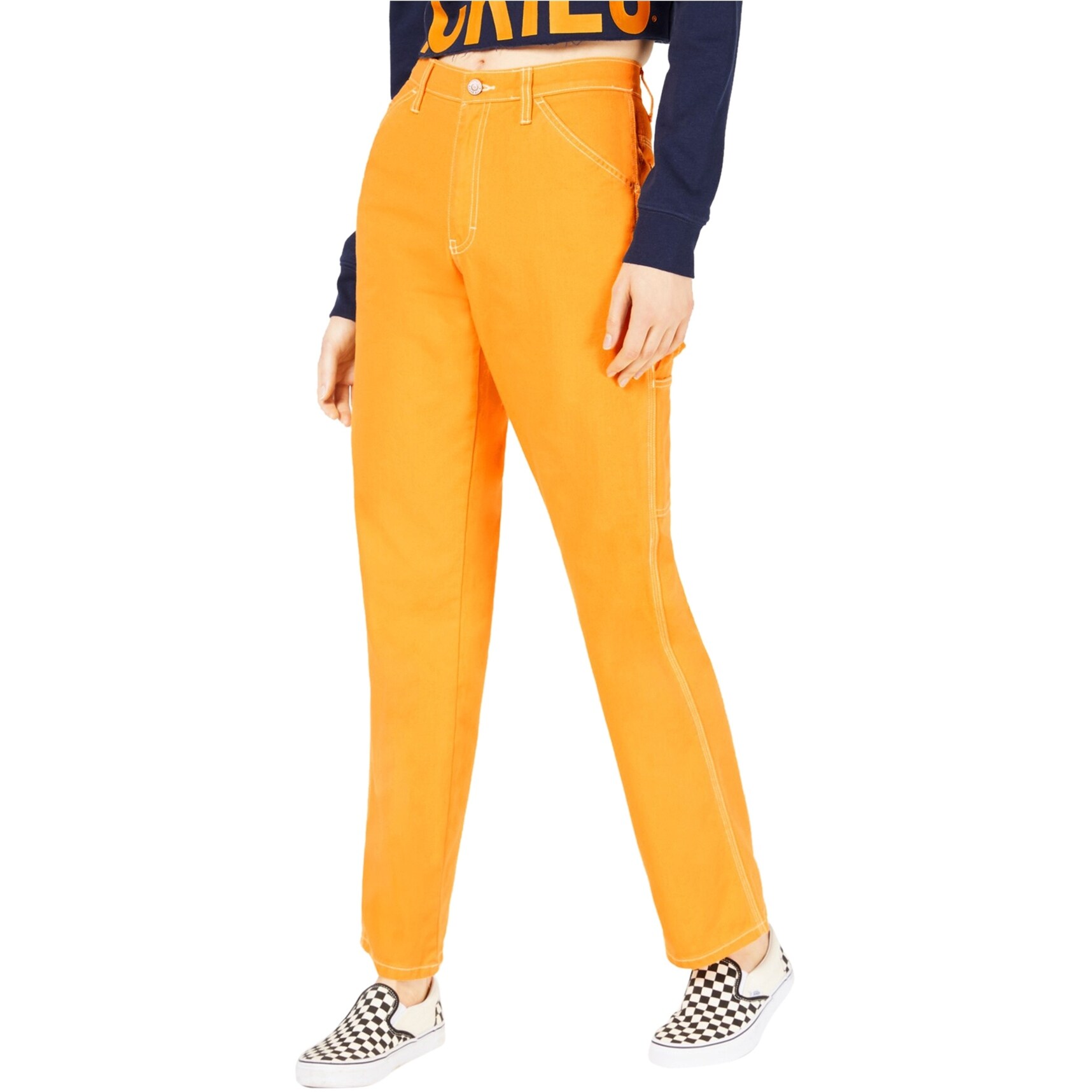 yellow carpenter pants