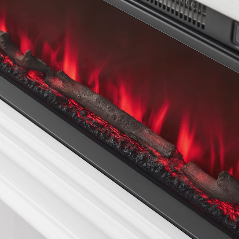Wall Mounted Electric Fireplace Console, Fully Assembled