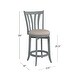 preview thumbnail 8 of 37, Hillsdale Furniture Savana Wood Upholstered Swivel Stool
