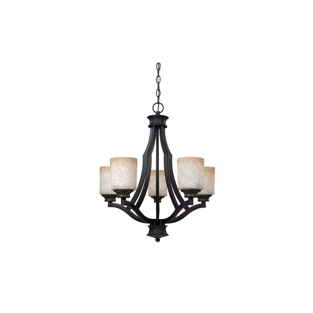 Canarm ICH375A05  Warren 5 Light 22" Wide Chandelier - Chandeliers For Bedrooms by Overstock.com