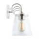 preview thumbnail 20 of 22, Jayne 4-light Bath/ Vanity Fixture w/ Clear Seeded Glass