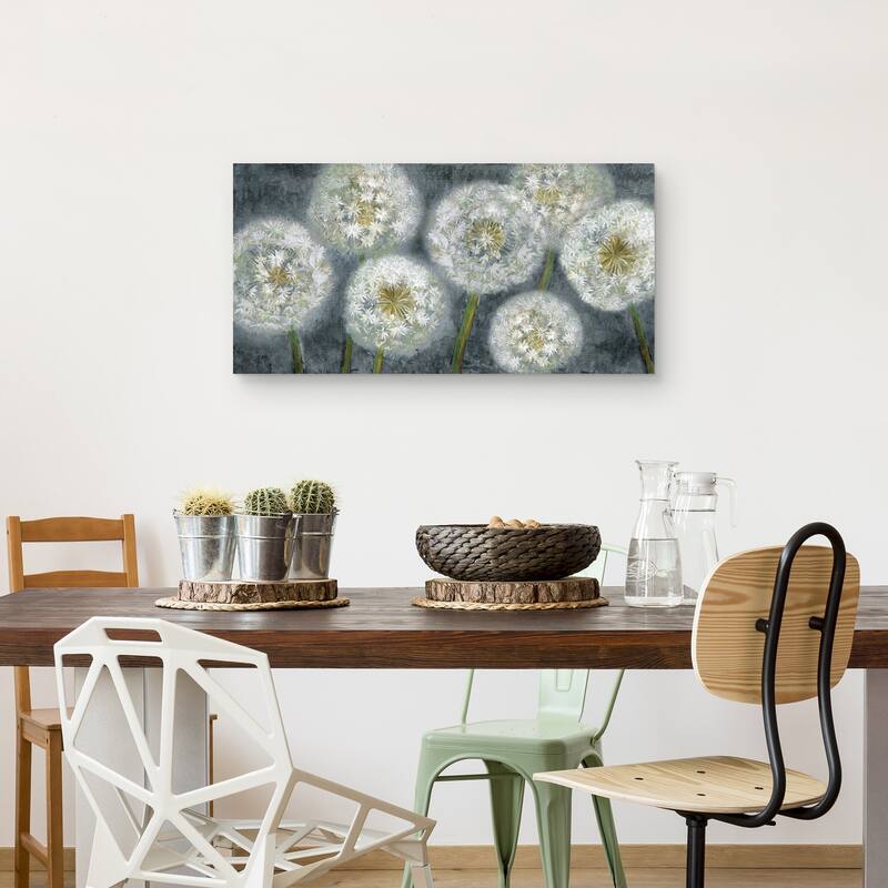Three Wishes Blue Panel Canvas Art Print