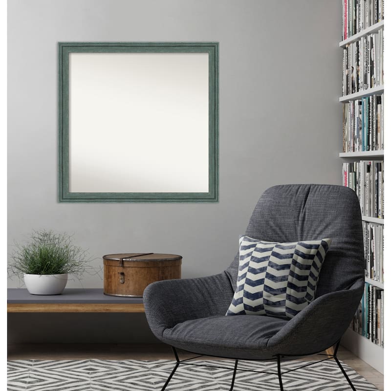 Upcycled Non-Beveled Wood Framed Wall Mirror