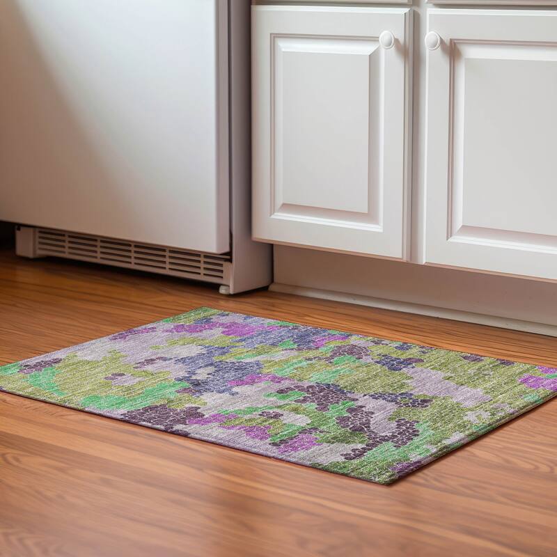 Premium Washable Super Soft Mayfield Rug - Fern - 1'8" x 2'6"