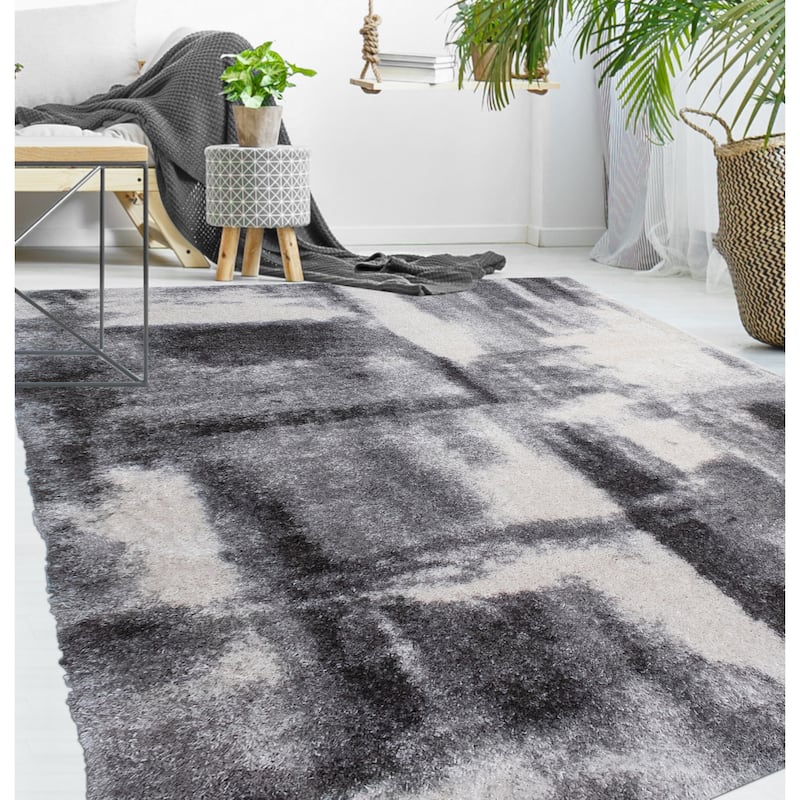 Noori Rug Lux Walsh Abstract Modern 2-inch Thick Shag Rug