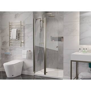 ANZZI Romance 72-in. X 33.5-in. Frameless Swinging Shower Door In - View #9