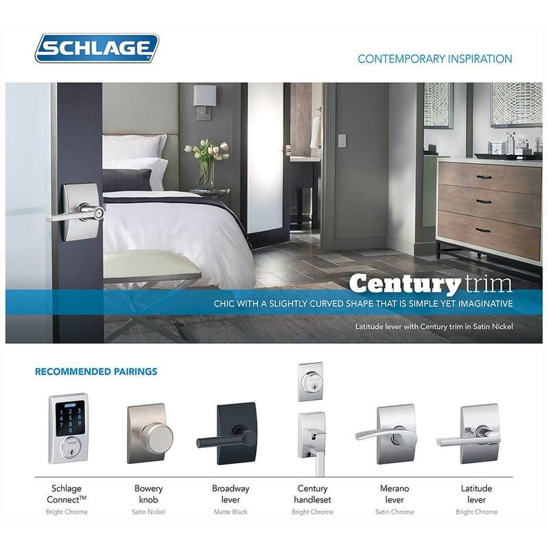 Schlage Single Cylinder Keyed Entry Grade 1 Deadbolt with Decorative
