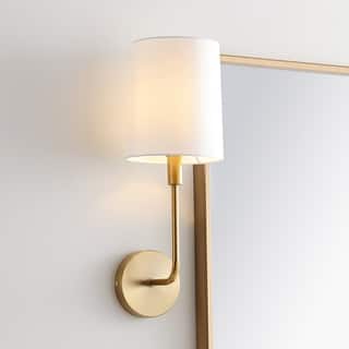 SAFAVIEH Lighting Jaxson Wall Scnonce - Brass - 6.8"x7.8"x18.3"