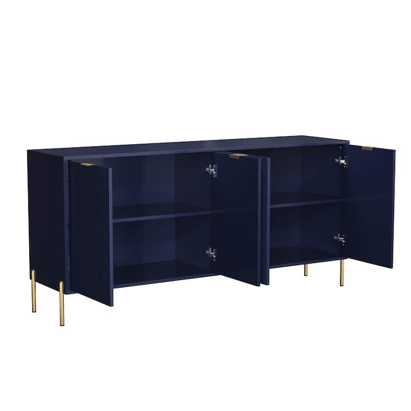 Clihome Modern 4-Door Buffets Sideboards
