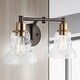 preview thumbnail 39 of 67, Modernist Vintage Metal/Glass Industrial Rustic LED Vanity, by JONATHAN Y