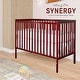 preview thumbnail 6 of 9, Dream On Me Synergy 5-In-1 Convertible Crib In Cherry